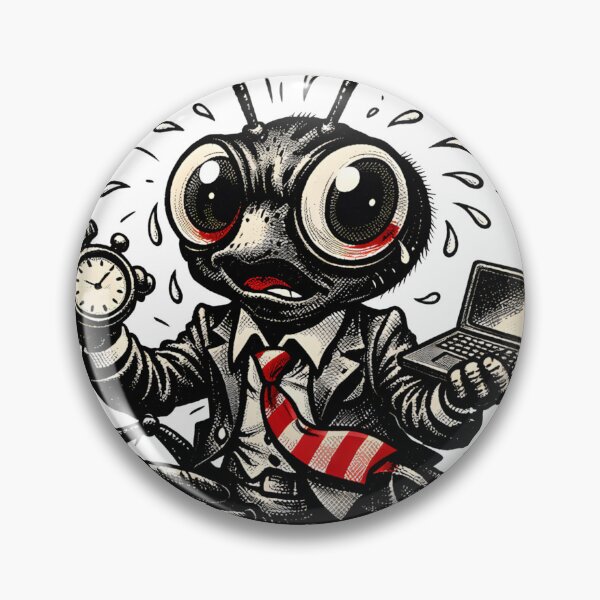 Item preview, Overthinking Since Birth Funny Anxious Ant Vintage Comic Art - Relatable Anxiety & Work Stress Gift by Vivaan Studio designed and sold by Vivaan Studio.