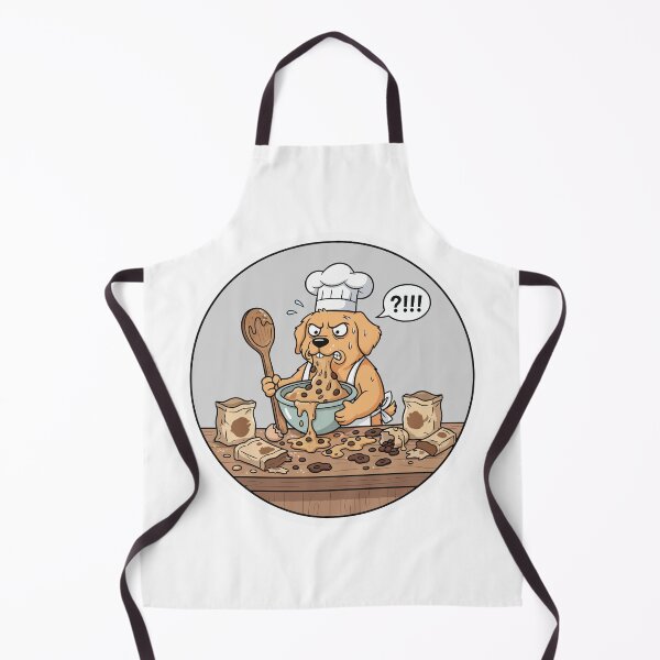 Item preview, Funny Golden Retriever Messy Baker designed and sold by nilkbv.
