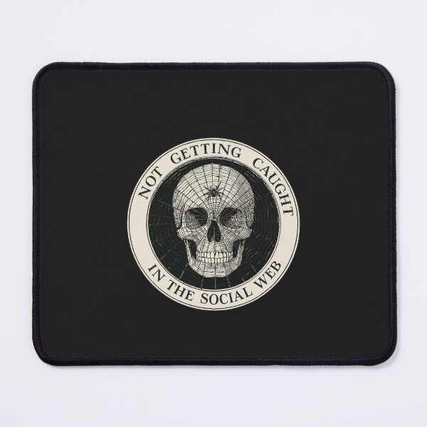 Item preview, Not Getting Caught In The Social Web Skull | Introvert Goth designed and sold by VENOHA.