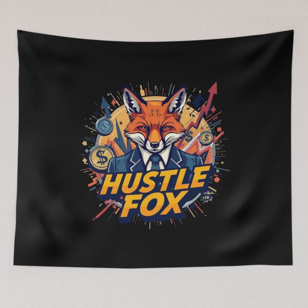 Item preview, Hustle Fox designed and sold by KapiPrint.
