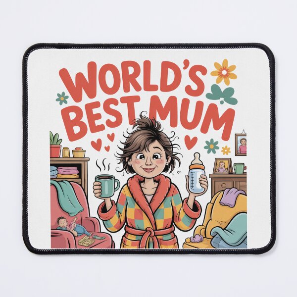 Item preview, World's Best Mum Happy Mother's Day designed and sold by Midnight Veil Designs.