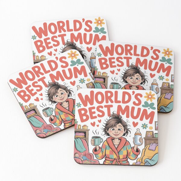 Item preview, World's Best Mum Happy Mother's Day designed and sold by Midnight Veil Designs.
