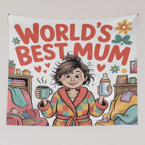 Item preview, World's Best Mum Happy Mother's Day designed and sold by Midnight Veil Designs.