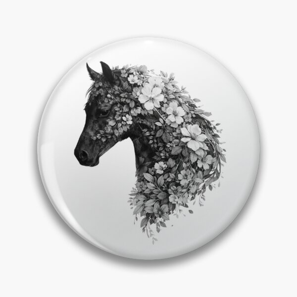 Item preview, Floral Horse Portrait Fine Art Tee designed and sold by Morna123.