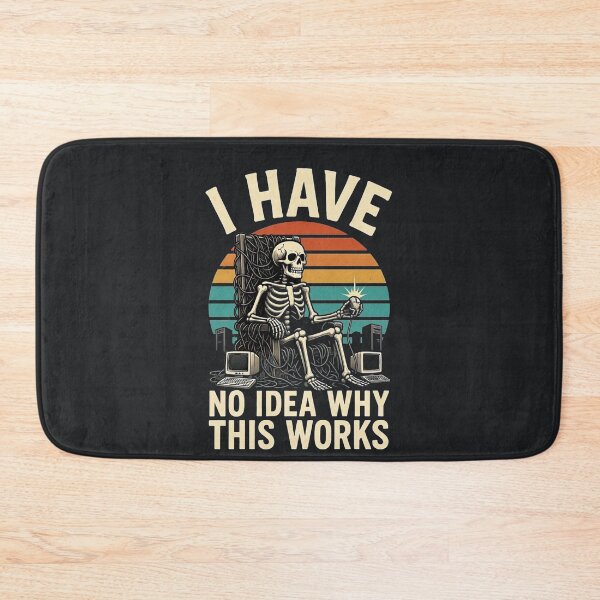 Item preview, Funny Skeleton Programmer – Retro Coding Humor designed and sold by Taans-Creation.