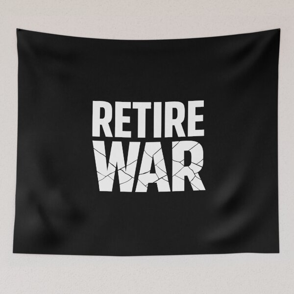 Item preview, Copy of Retire War Shirt – Minimal Peace Typography Graphic Tee designed and sold by quietvisualsco.