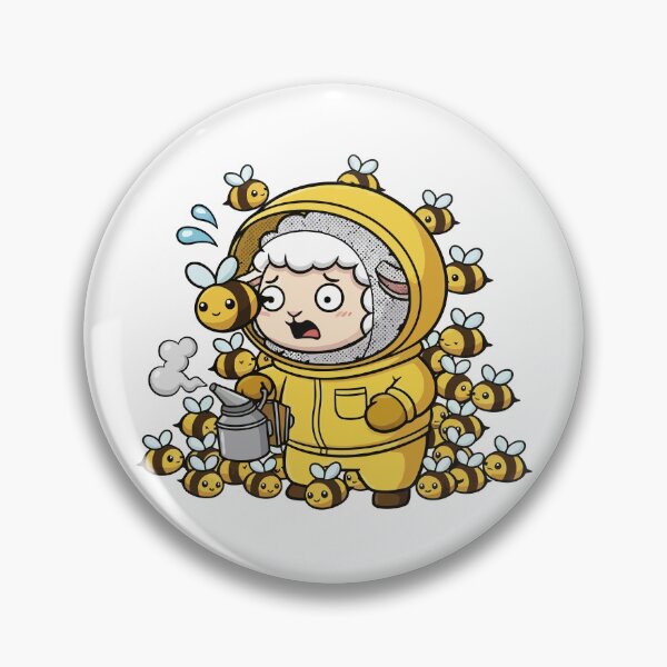 Item preview, Worried Sheep Beekeeper and Tiny Bees designed and sold by nilkbv.