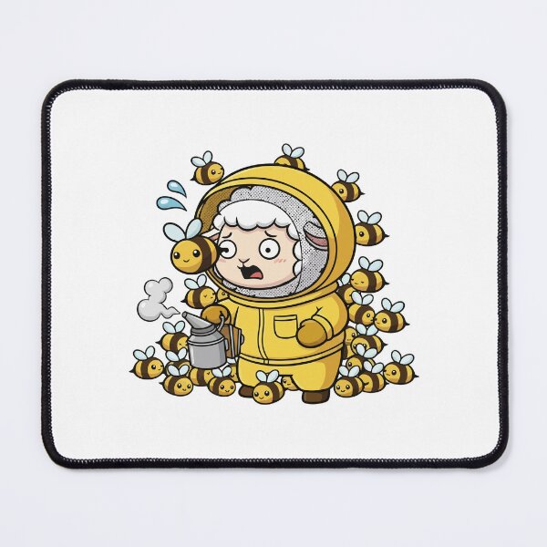 Item preview, Worried Sheep Beekeeper and Tiny Bees designed and sold by nilkbv.