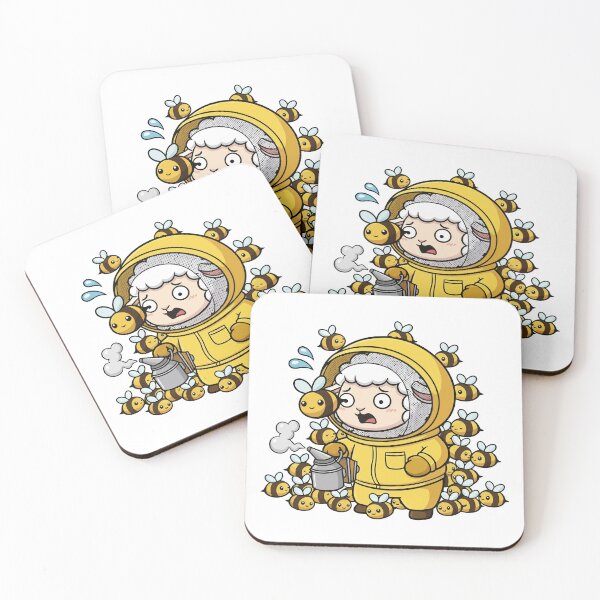 Item preview, Worried Sheep Beekeeper and Tiny Bees designed and sold by nilkbv.