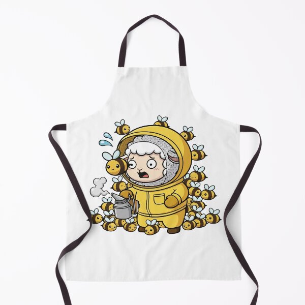 Item preview, Worried Sheep Beekeeper and Tiny Bees designed and sold by nilkbv.
