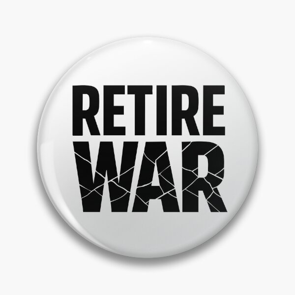 Item preview, Retire War Shirt – Minimal Peace Typography Graphic Tee designed and sold by quietvisualsco.
