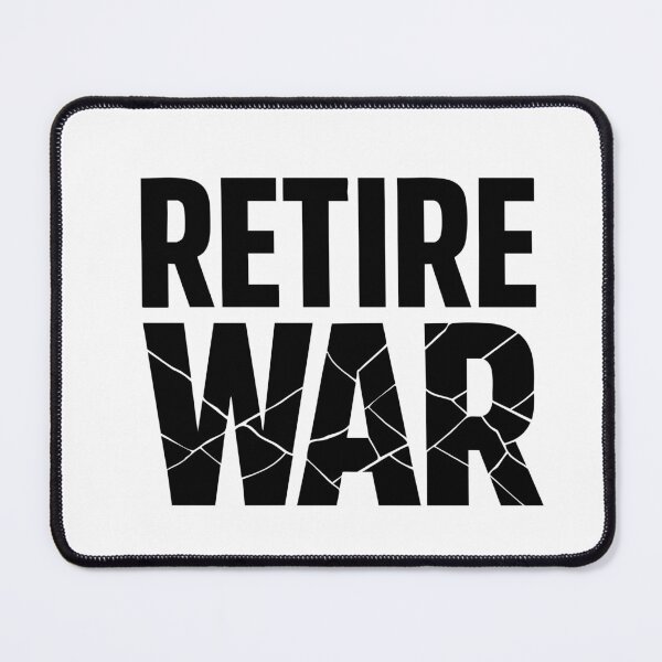 Item preview, Retire War Shirt – Minimal Peace Typography Graphic Tee designed and sold by quietvisualsco.
