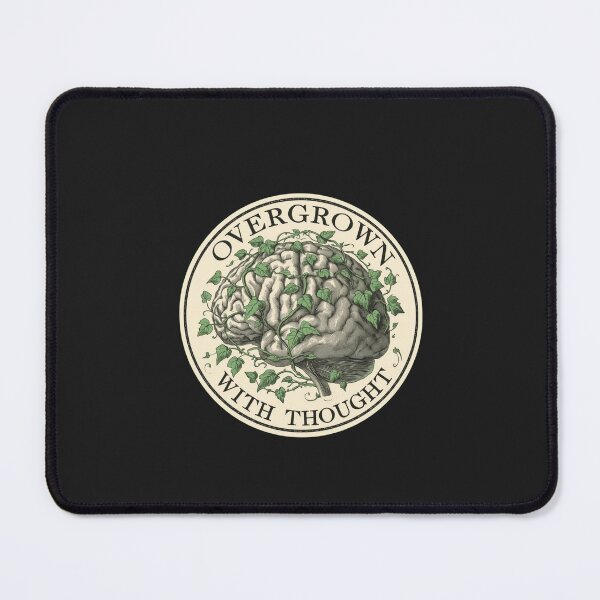Item preview, Overgrown With Thought Brain Anatomy | Overthinker Anxiety designed and sold by VENOHA.