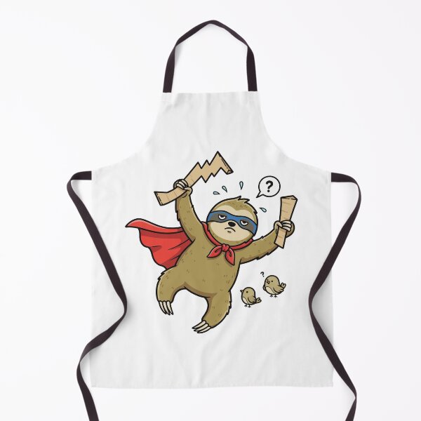 Item preview, Confused Superhero Sloth Flying Caped Animal designed and sold by nilkbv.