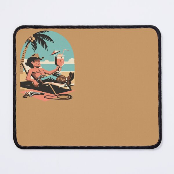 Item preview, Shirtless Cowboy Chill – Don't Worry Be Happy designed and sold by SilentPowerArt.