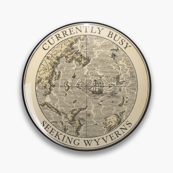 Item preview, Currently Busy Seeking Wyverns Map | Fantasy Booktok Reader designed and sold by VENOHA.