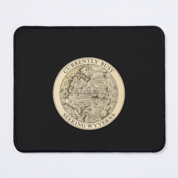 Item preview, Currently Busy Seeking Wyverns Map | Fantasy Booktok Reader designed and sold by VENOHA.