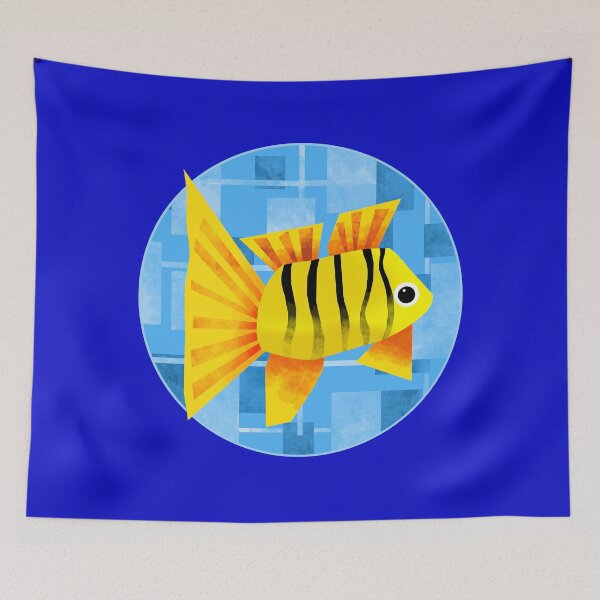 Item preview, Colourful Striped Fish  designed and sold by Andrew  Hitchen.