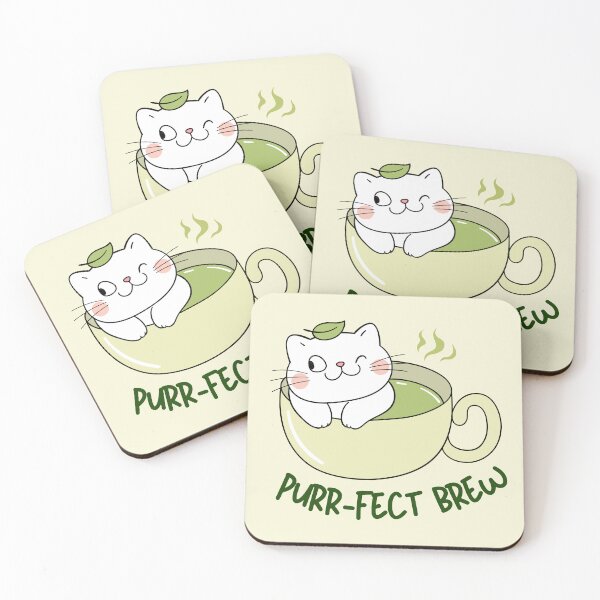 Item preview, Matcha Purr-fect Brew designed and sold by kreativdesigns_.