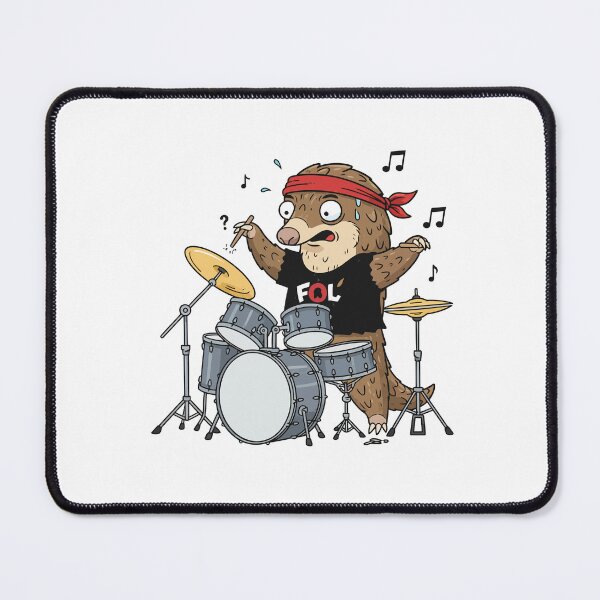 Item preview, Cool Pangolin Drummer Rocking Out Music Lover designed and sold by nilkbv.