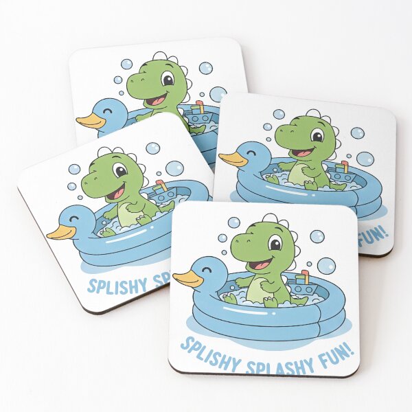 Item preview, Chhota Dino Splishy Splashy Fun – Cute Dinosaur Bath Time designed and sold by MeeraArts&Crafts.