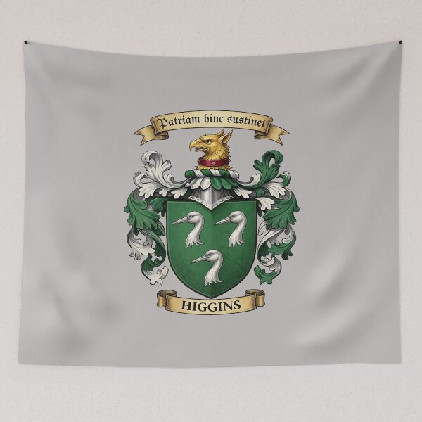 Item preview, The Higgins Family Coat of Arms designed and sold by BagTown Clans.
