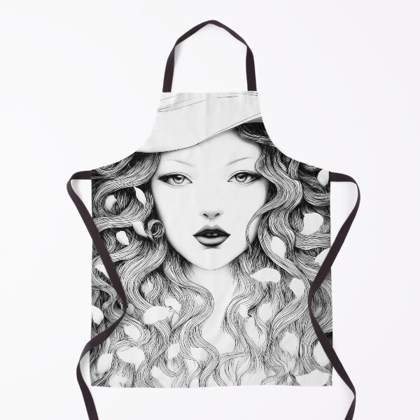 Item preview, Beautiful White Witch Whimsical Black And White Portrait designed and sold by Shoot-The-Moon.