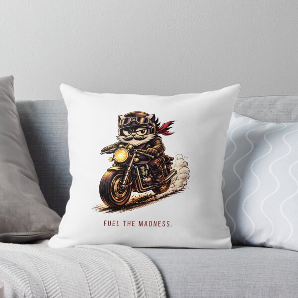 Item preview, Meaw Raider – Chaos Speed Cat Biker Collection designed and sold by WorkXPlay.
