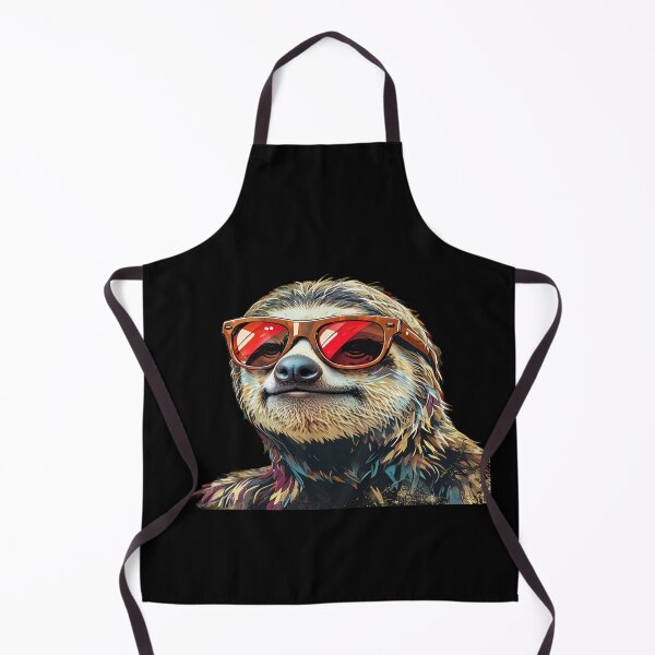Item preview, Retro Cool Sloth Pop Art – Colorful Sunglasses Animal Illustration with Vintage Vibes designed and sold by Bright Nest Studio.
