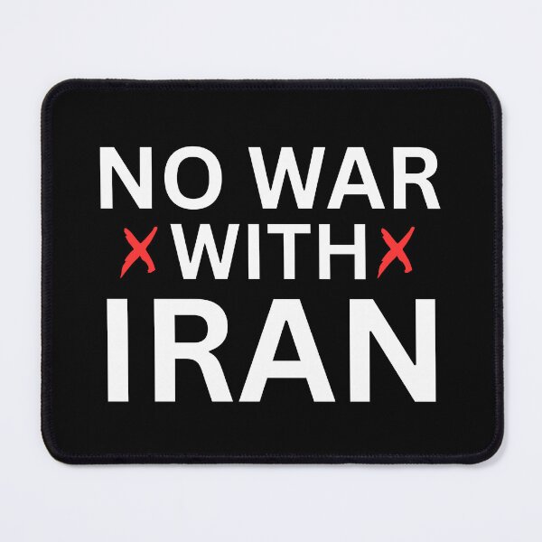 Item preview, No War With Iran designed and sold by ANNINOART ⭐⭐⭐⭐⭐.