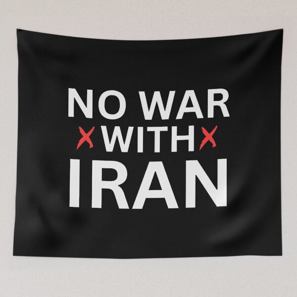 Item preview, No War With Iran designed and sold by ANNINOART ⭐⭐⭐⭐⭐.