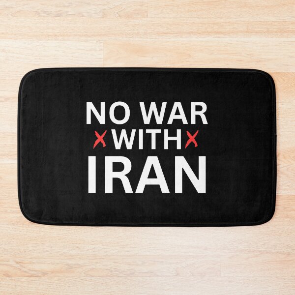 Item preview, No War With Iran designed and sold by ANNINOART ⭐⭐⭐⭐⭐.