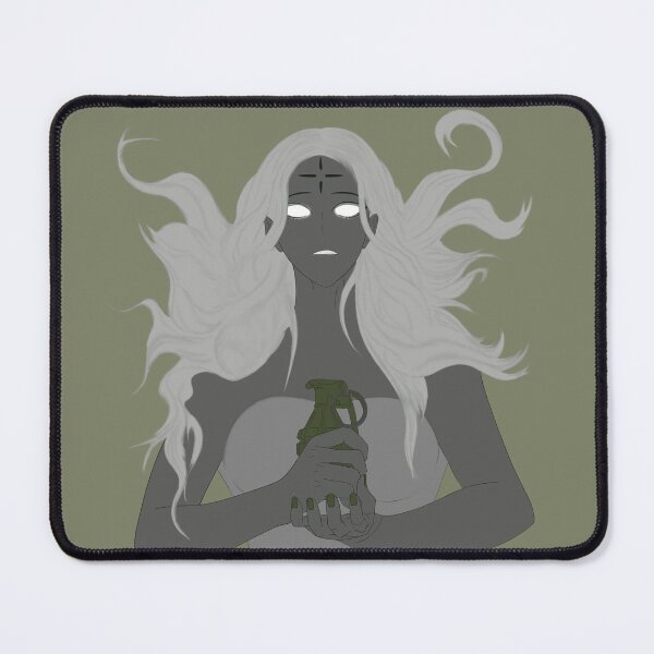 Item preview, Ethereal Dark Fantasy Woman with Glowing Eyes Holding a Grenade designed and sold by AchtungStudio.