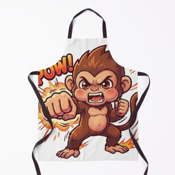 Item preview, punch monkey art designed and sold by JordanInk Studio.