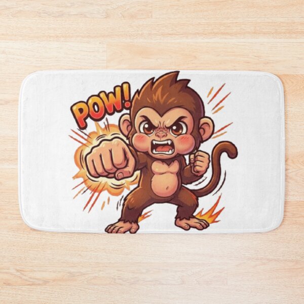 Item preview, punch monkey art designed and sold by JordanInk Studio.