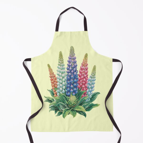 Item preview, Vibrant Blooming Lupinus: A Detailed Botanical Watercolor Illustration designed and sold by GreenBotanist.