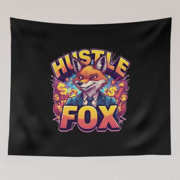 Item preview, Hustle Fox designed and sold by KapiPrint.