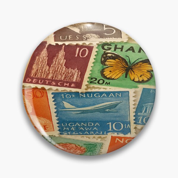 Item preview, Global Stamp Collage – Overlapping Vintage Postage from Around the World designed and sold by nigejohn.