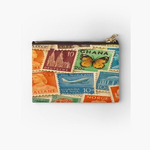 Item preview, Global Stamp Collage – Overlapping Vintage Postage from Around the World designed and sold by nigejohn.