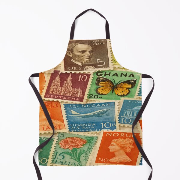 Item preview, Global Stamp Collage – Overlapping Vintage Postage from Around the World designed and sold by nigejohn.