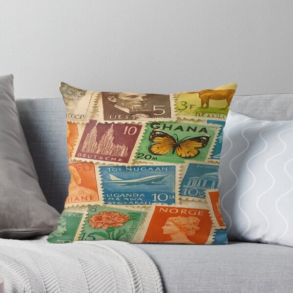 Item preview, Global Stamp Collage – Overlapping Vintage Postage from Around the World designed and sold by nigejohn.