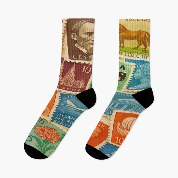 Item preview, Global Stamp Collage – Overlapping Vintage Postage from Around the World designed and sold by nigejohn.