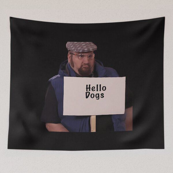 Item preview, Gustavo Hello Dogs designed and sold by cloudyspots.