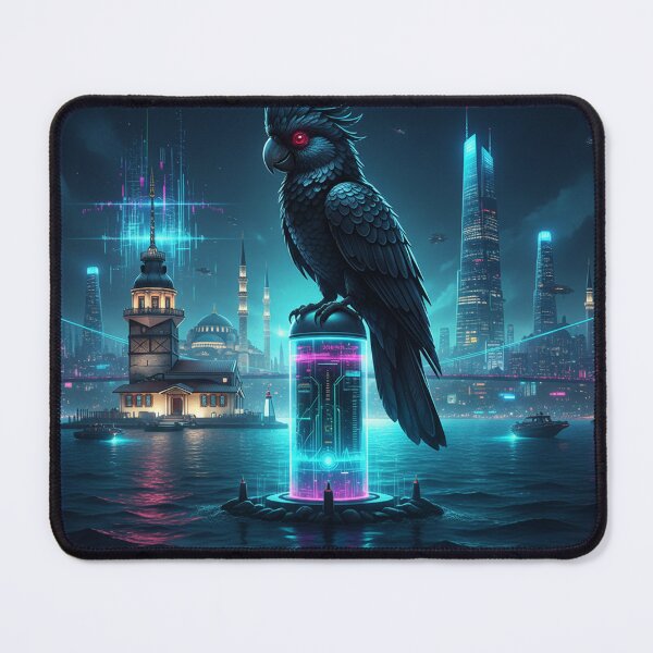 Item preview, Palm Tech Istanbul - Cyberpunk Bosphorus & Neo-Ottoman Tech Art designed and sold by codex antique.