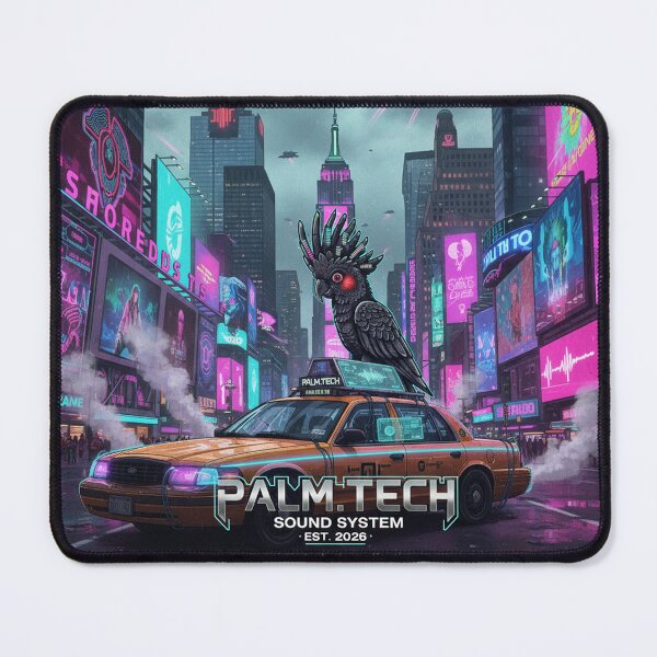 Item preview, Palm Tech New York - Cyberpunk Times Square & Yellow Cab Art designed and sold by codex antique.