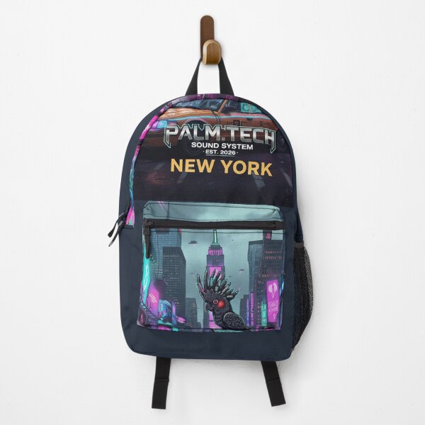 Item preview, Palm Tech New York - Cyberpunk Times Square & Yellow Cab Art designed and sold by codex antique.