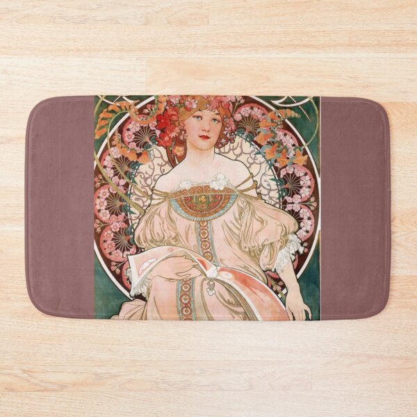 Item preview, Vintage Art Nouveau Floral Woman Poster – 1898 Paris Style Illustration designed and sold by FLEMINGO CLOTHING.
