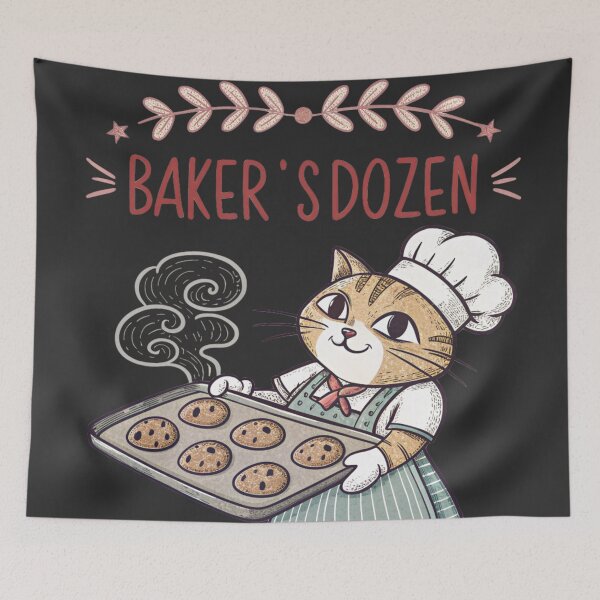 Item preview, Baker’s Dozen Cat – Fresh Out the Oven designed and sold by Artiviose.
