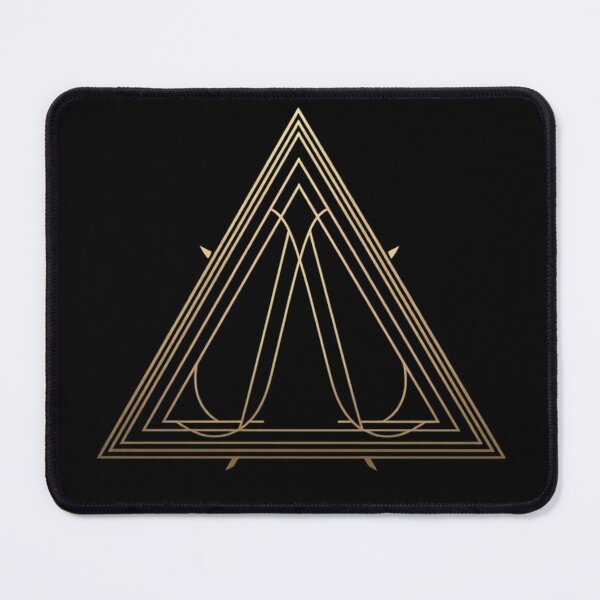 Item preview, Golden Geometric Triangle - Minimalist Sacred Geometry Symbol designed and sold by Cindralith.