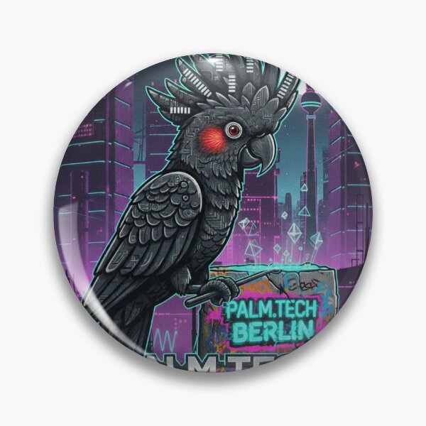 Item preview, Palm Tech Berlin - Cyberpunk Wall Graffiti & Brutalist Techno Art designed and sold by codex antique.